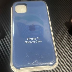 iPhone 11 silicone case- Alaskan Blue